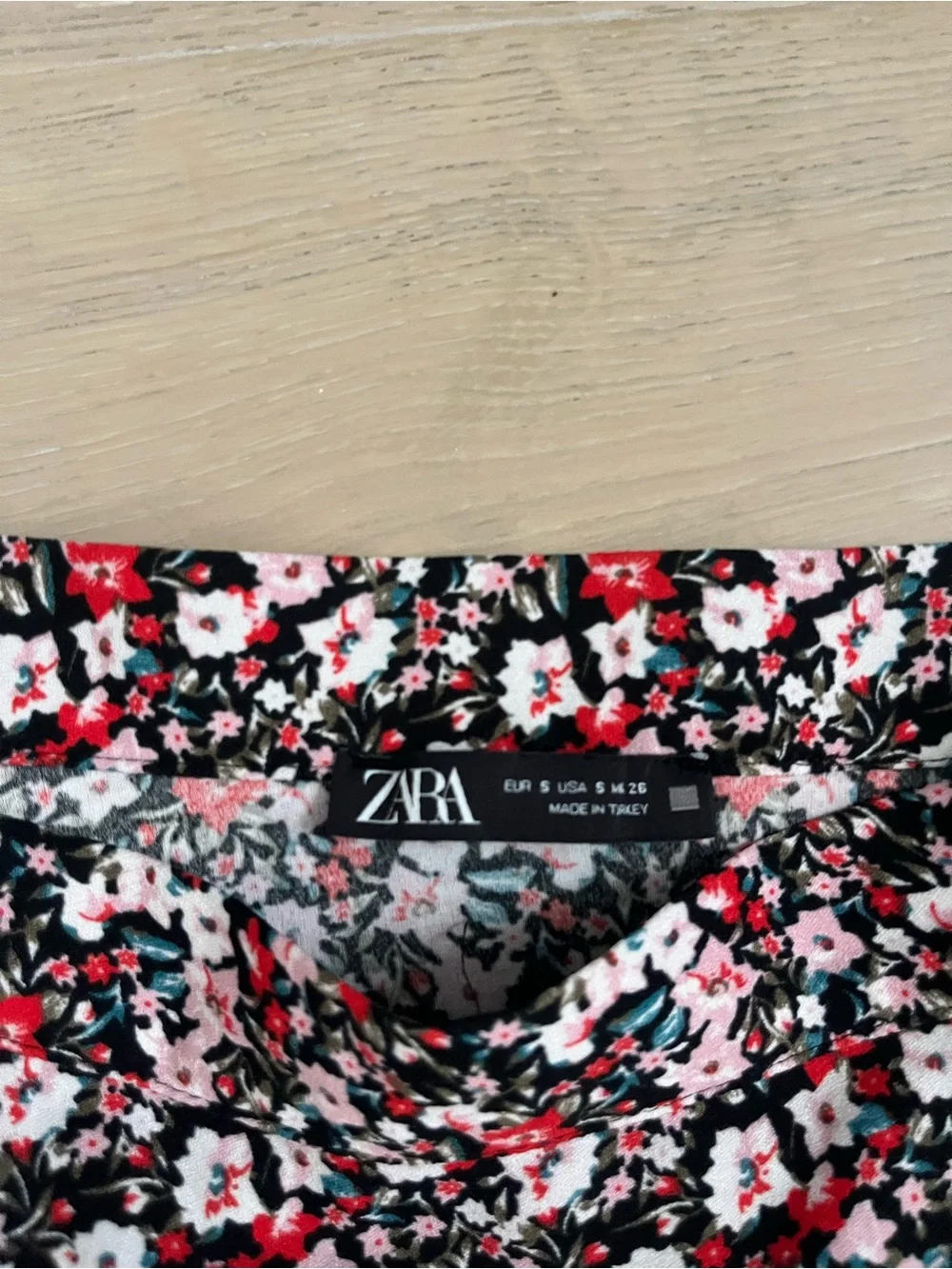 Zara floral skirt with built in shorts - Picture 2 of 2
